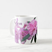 Hübscher rosa Frühling, Blütenblüte Kaffeetasse (Vorderseite Links)