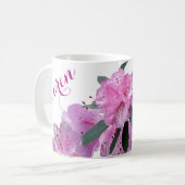 Hübscher rosa Frühling, Blütenblüte Kaffeetasse (Vorderseite Links)