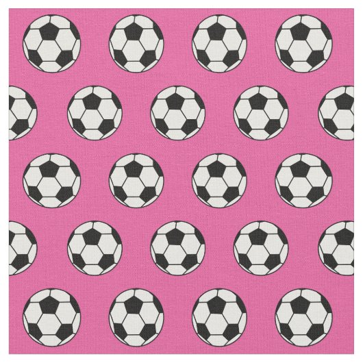 Hübscher rosa Fußballball Stoff (Nahaufnahme)