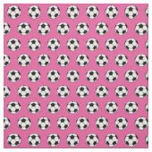 Hübscher rosa Fußballball Stoff (Muster)