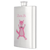 Hübscher, rosa Girl Fox-Vater Flachmann (Links)