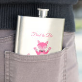 Hübscher, rosa Girl Fox-Vater Flachmann (Beispiel)
