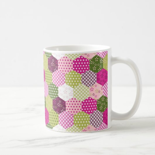 Hübscher rosa grüner kaffeetasse (Rechts)