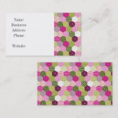 Hübscher rosa grüner visitenkarte (Vorne/Hinten)