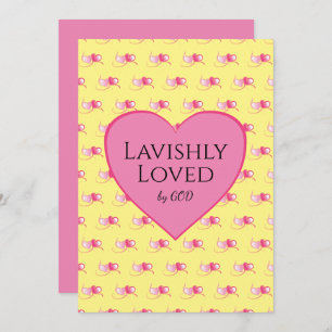 Hübscher rosa Herz, kundenspezifisch gelber Valent