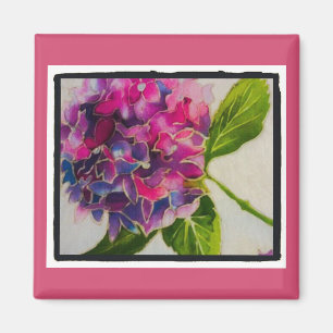 Hübscher rosa Hydrangeamagnet Magnet
