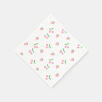 Hübscher Rosa Kirschkirsche Erdbeeren Frühling Frü