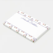 Hübscher rosa Lavendel Wasserfarbe Post-it Klebezettel (angewinkelt)