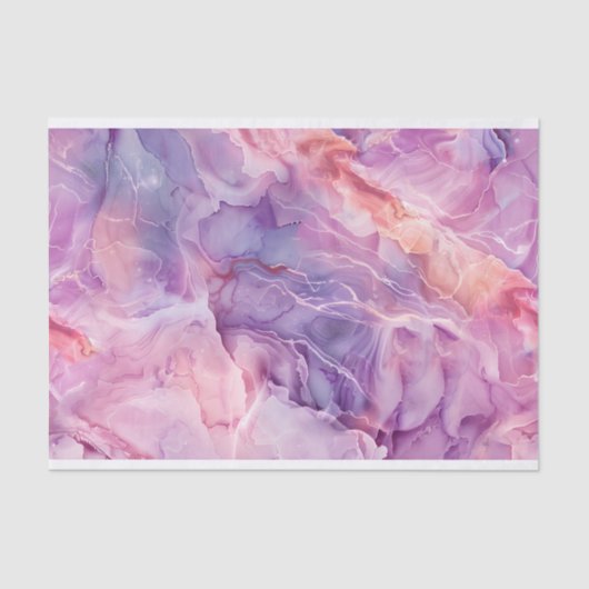 Hübscher rosa Marmor 115 Decoupage Seidenpapier (Vorderseite)