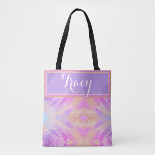 Hübscher rosa Marmor Tasche