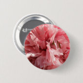 Hübscher rosa Mohnknopf Button (Vorne & Hinten)