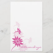 Hübscher rosa Notizblock Briefpapier (Vorderseite)