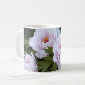 Hübscher Rosa Pfingstrosen-Becher Kaffeetasse (Vorderseite Links)