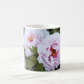 Hübscher Rosa Pfingstrosen-Becher Kaffeetasse (Mittel)
