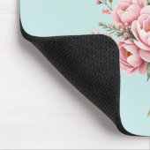 Hübscher rosa Pfingstrosen-Blumenstrauß Mousepad (Ecke)