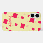 Hübscher rosa Platz Confetti Fügen Sie Ihrem Mädch Case-Mate iPhone Hülle (Rückseite (Horizontal))