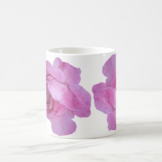 Hübscher Rosa Rosa-Blütenname Kaffeetasse (Mittel)
