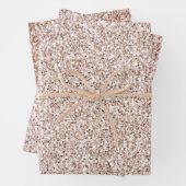 Hübscher Rosa Rose Glitzer Geschenkpapier Set (Beispiel)
