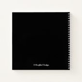 Hübscher Rosa Rosenblütenname Notizblock (Rückseite)