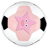 Hübscher rosa Star-Fußballball Fußball (Gedreht)