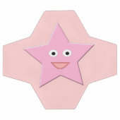 Hübscher rosa Star-Fußballball Fußball (Flach)