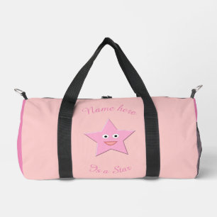 Hübscher rosa Stern Gemustert Duffle Bag