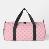 Hübscher rosa Stern Gemustert Duffle Bag (Rückseite)