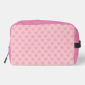 Hübscher rosa Stern Gemustert Waschbeutel (Rückseite)