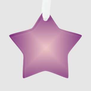 Hübscher rosa Stern > Weihnachtsbaumschmuck Ornament