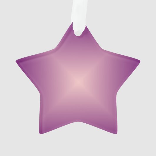 Hübscher rosa Stern > Weihnachtsgeschmack Ornament (Rückseite)