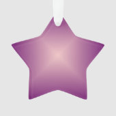 Hübscher rosa Stern > Weihnachtsgeschmack Ornament (Vorderseite)