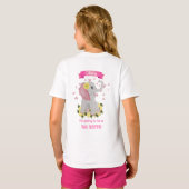 Hübscher rosa und grauer Elefant T-Shirt (Schwarz voll)