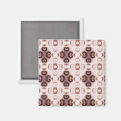 hübscher rosa und lila Mustermagnet Magnet (Vorderseite/Rückseite)