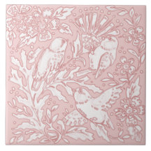 Hübscher Rosa-Vogel-Flora-Tier