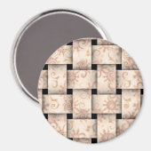 hübscher rosa Webermagnet Magnet (Vorderseite/Rückseite)
