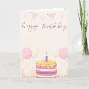 Hübscher rosa, weißer und violetter geschichteter  karte