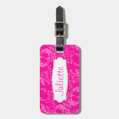 Hübscher rosa Wildblume, Gepäckmarke Gepäckanhänger (Vorderseite vertikal)