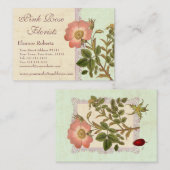 Hübscher Rosengarten Florenz Visitenkarte (Vorne/Hinten)