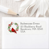 Hübscher Roter Kardinal und Kräne personalisieren (Insitu)