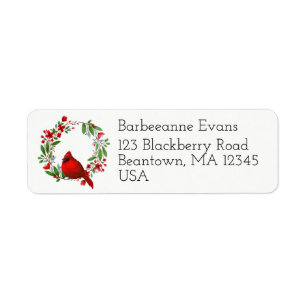 Hübscher Roter Kardinal und Kräne personalisieren