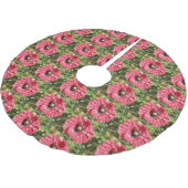 Hübscher Roter Mohn Blume Makro Treppenhaus Polyester Weihnachtsbaumdecke (Schrägansicht)