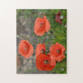 Hübscher Roter Mohn Puzzle (Vertikal)