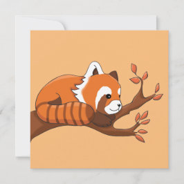 Hübscher Roter Panda in Tree Karte