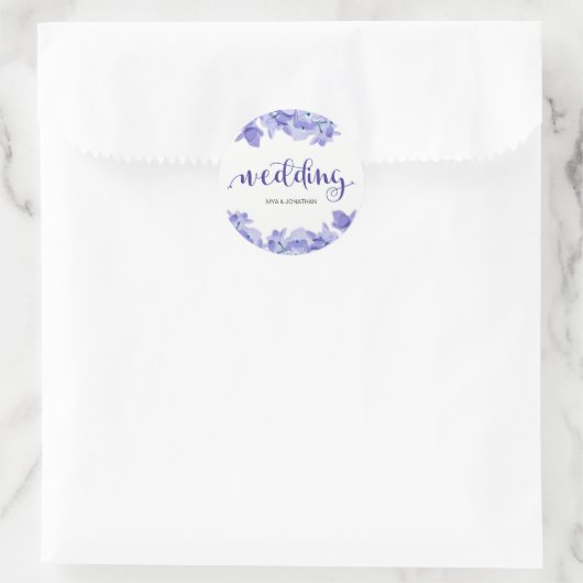 Hübscher Rustikaler Blumenaufkleber Runder Aufkleber (Tasche)