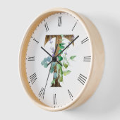 Hübscher rustikaler Letter T-Holzrahmen Uhr (Winkel)