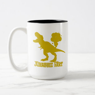 Hübscher Saurier Zweifarbige Tasse