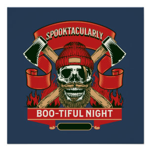 Hübscher Schädelhalloween Poster