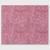 Hübscher Schein-Rosa-Imitat-Glitzer Geschenkpapier (Flach)