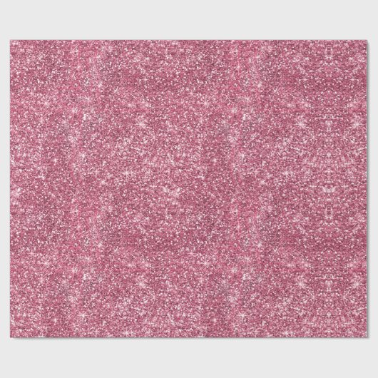 Hübscher Schein-Rosa-Imitat-Glitzer Geschenkpapier (Flach)