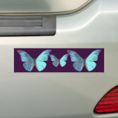 Hübscher schillernder blauer Schmetterling Autoaufkleber (Auf Auto)